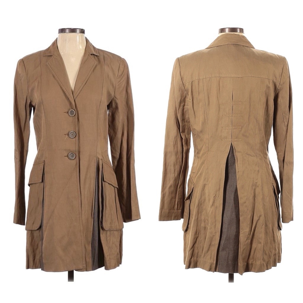 Cabi Treasure Hunter Steampunk Trench Coat Size M
